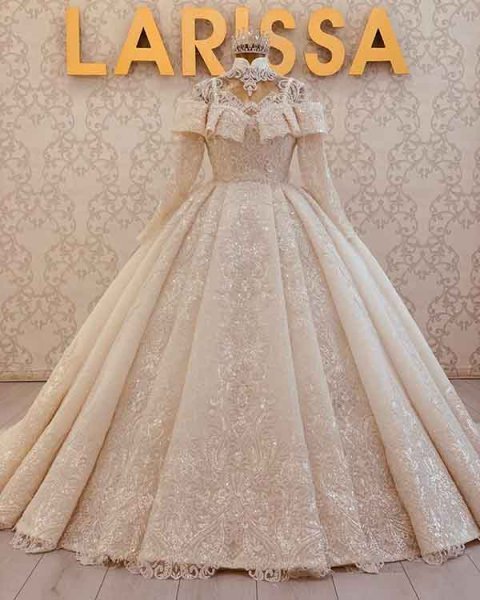  عکس لباس عروس عربی