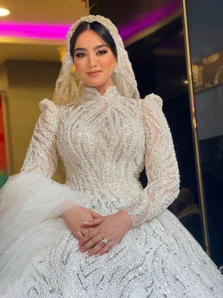  عکس لباس عروس عربی