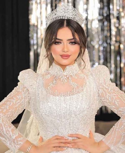  عکس لباس عروس عربی