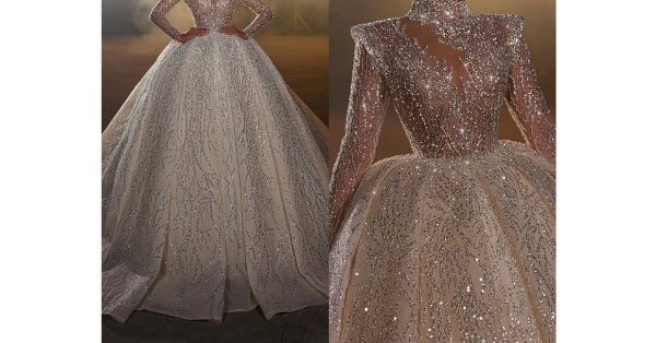  عکس لباس عروس عربی شاین