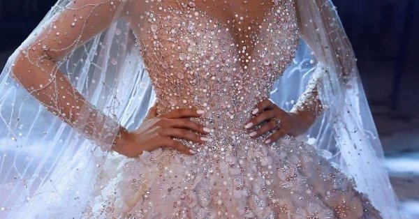  عکس لباس عروس عربی شاین