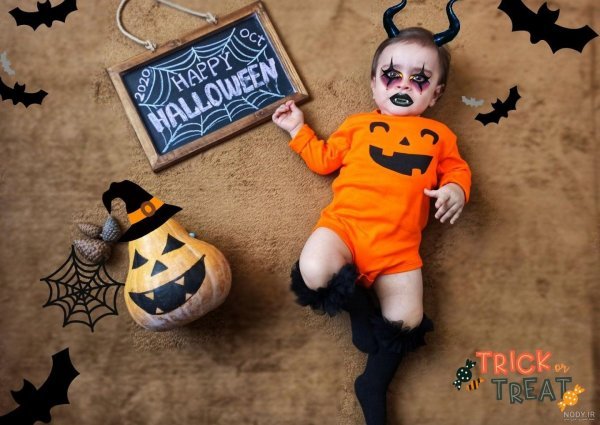 ایده عکس هالووین کودکانه