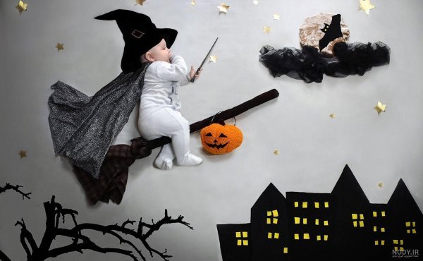  ایده عکس هالووین کودکانه