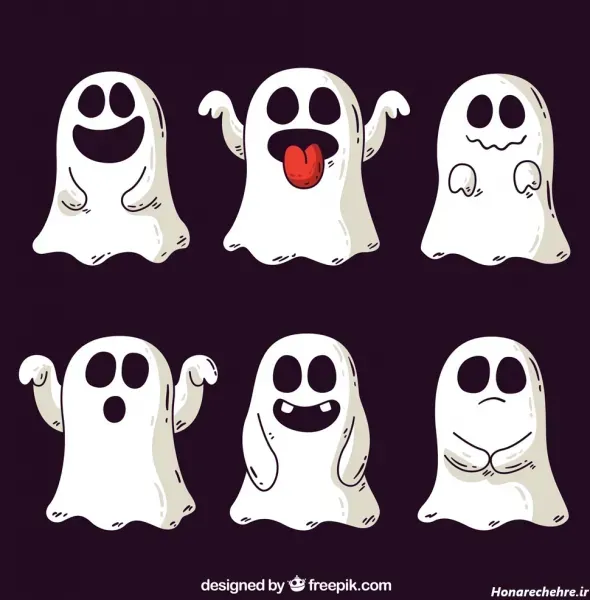  عکس نقاشی هالووین جدید