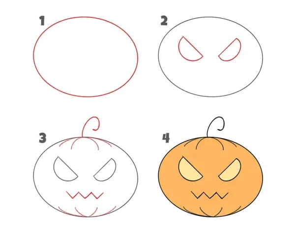  عکس نقاشی هالووین جدید