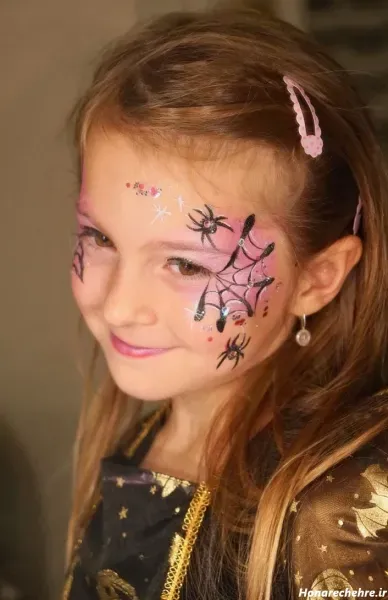  نقاشی صورت هالووین دخترانه