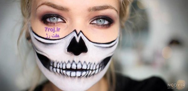  نقاشی صورت هالووین دخترانه