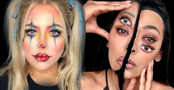  نقاشی صورت هالووین دخترانه