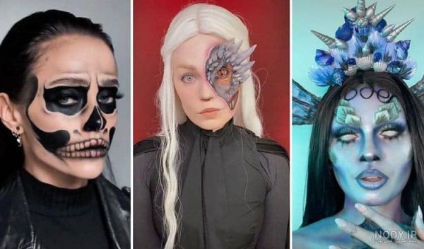  نقاشی صورت هالووین دخترانه