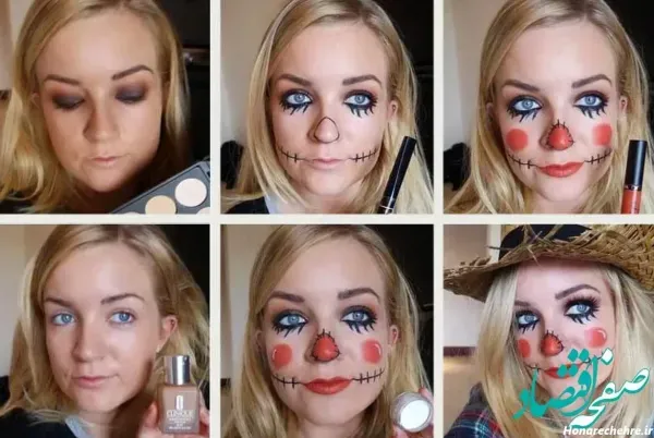  نقاشی صورت هالووین دخترانه