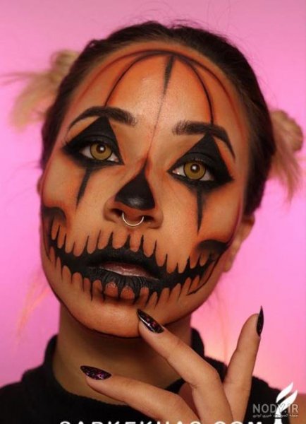  نقاشی صورت هالووین دخترانه