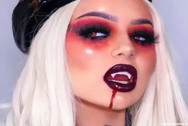  نقاشی صورت هالووین دخترانه