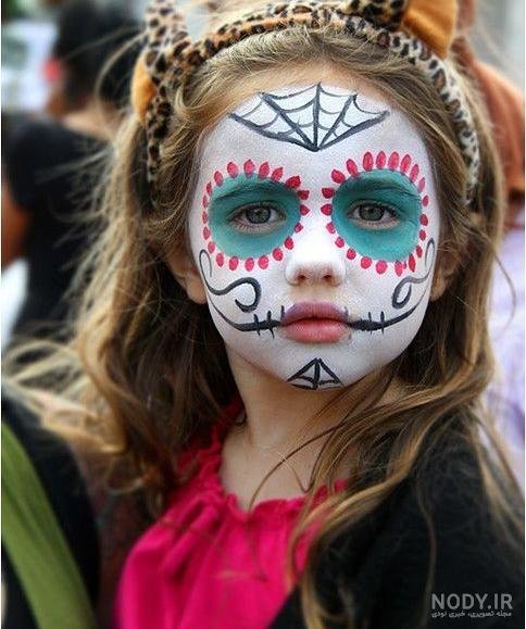  نقاشی صورت هالووین دخترانه