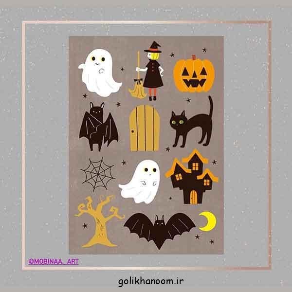  نقاشی هالووین فانتزی