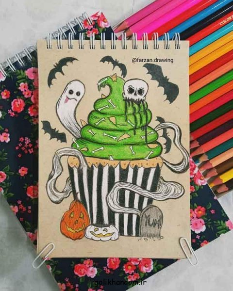  نقاشی هالووین فانتزی