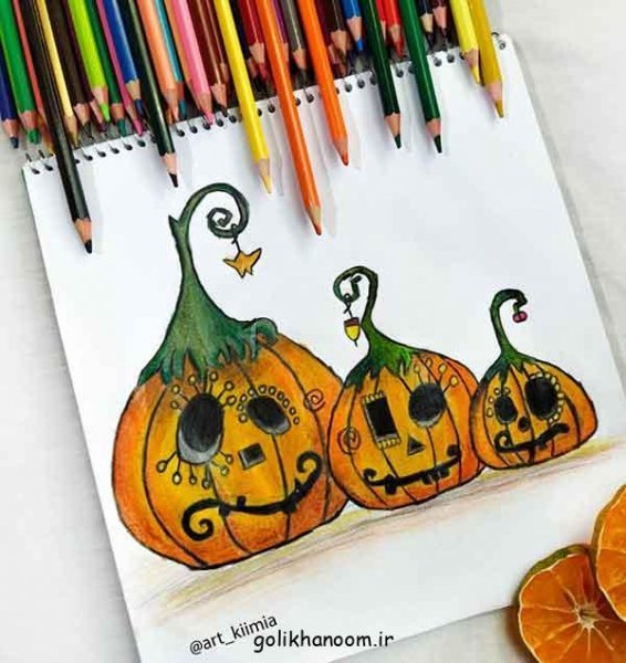  نقاشی هالووین فانتزی