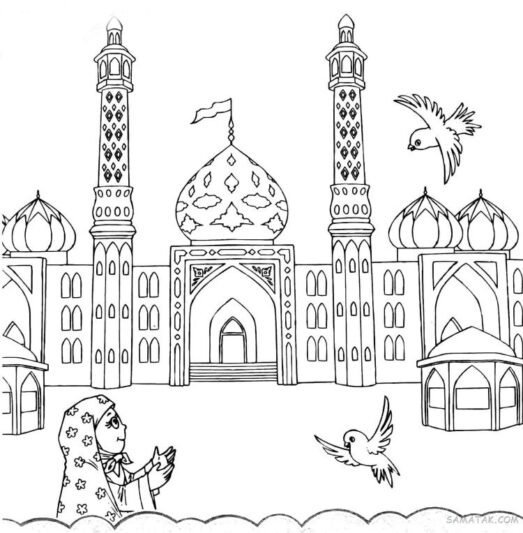  عکس نقاشی حضرت مهدی کودکانه