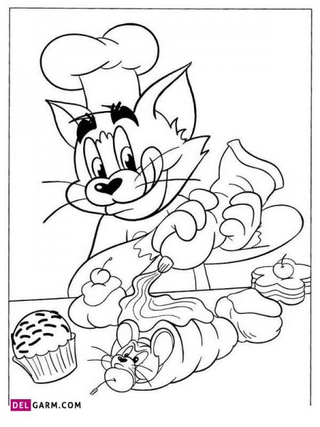  دانلود عکس تام و جری نقاشی