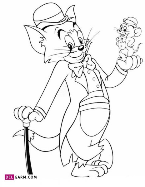  دانلود عکس تام و جری نقاشی