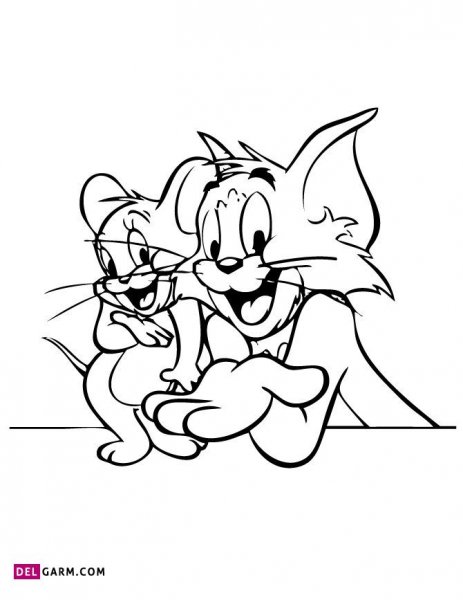  دانلود عکس تام و جری نقاشی