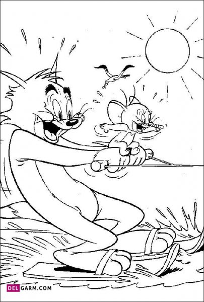  دانلود عکس تام و جری نقاشی