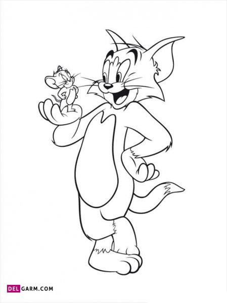  دانلود عکس تام و جری نقاشی