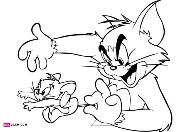  دانلود عکس تام و جری نقاشی