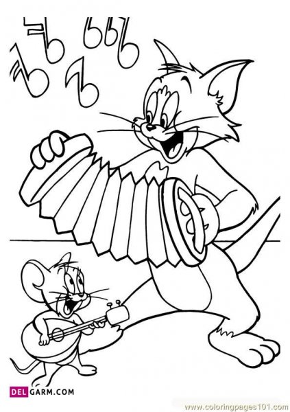  دانلود عکس تام و جری نقاشی