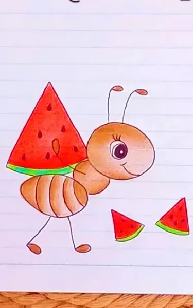  عکس نقاشی کودکانه