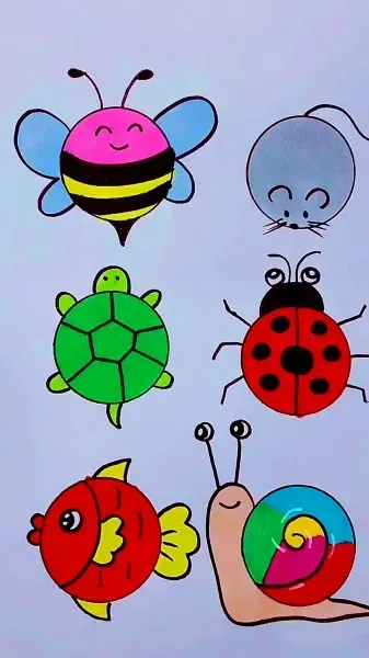  عکس نقاشی کودکانه