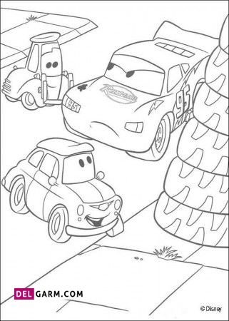  عکس نقاشی ماشین مک کویین کودکانه