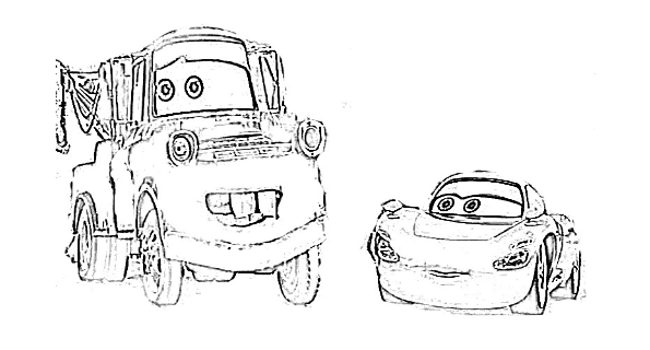  عکس نقاشی ماشین مک کویین کودکانه