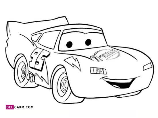  عکس نقاشی ماشین مک کویین کودکانه