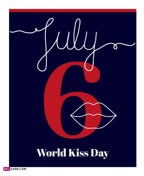  عکس نوشته روز جهانی بوسه مبارک