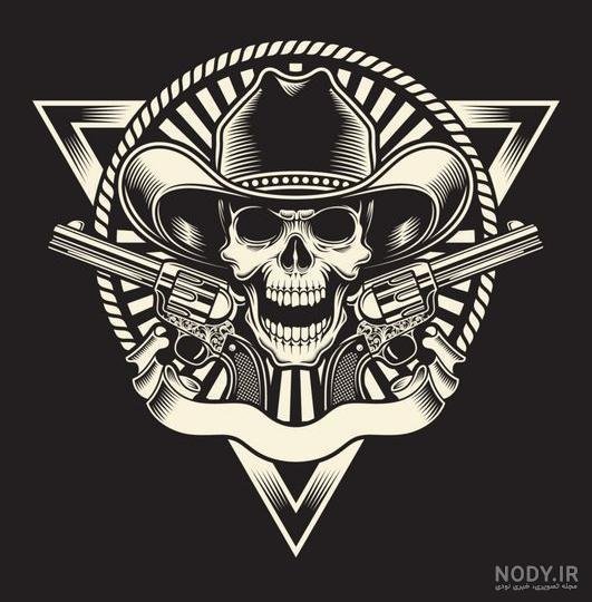  عکس اسکلت با تفنگ