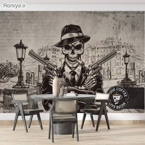  عکس اسکلت با تفنگ