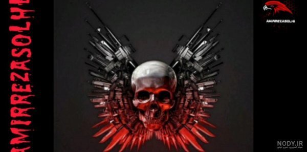  عکس اسکلت با تفنگ