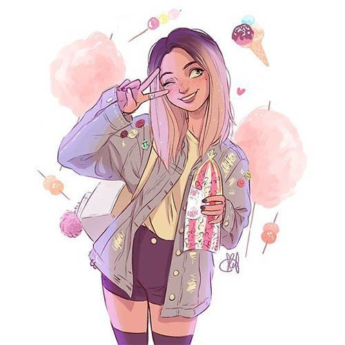  عکس پروفایل دخترونه شاد جدید