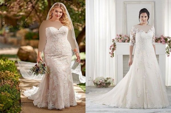  عکس لباس عروس برای افراد چاق