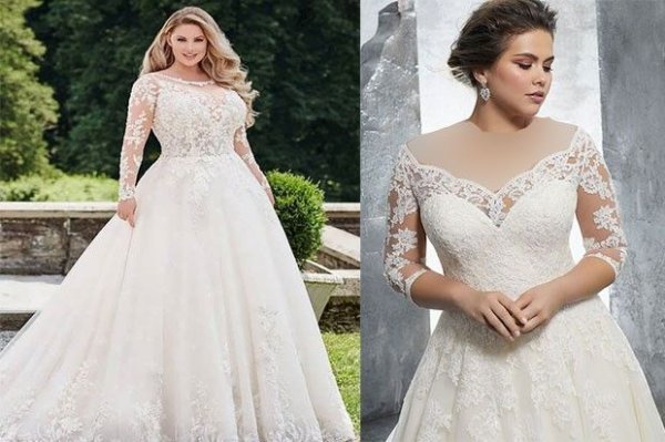  عکس لباس عروس برای افراد چاق