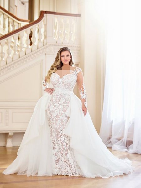  عکس لباس عروس برای افراد چاق