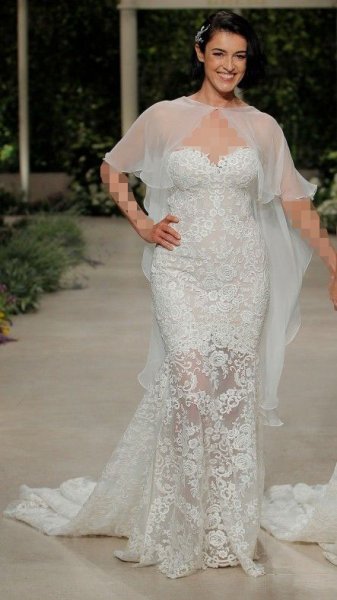  عکس لباس عروس برای افراد چاق