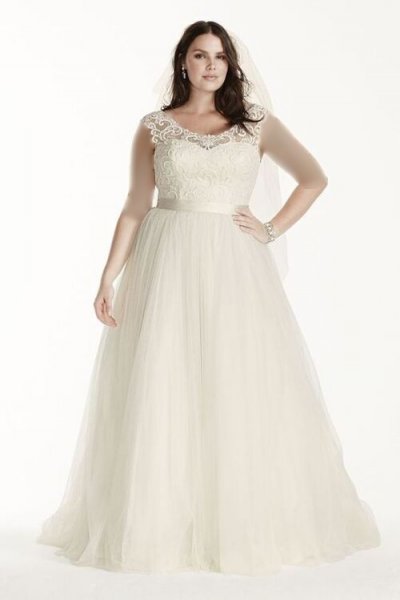  عکس لباس عروس برای افراد چاق شیک و لاکچری