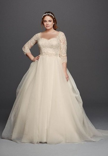  عکس لباس عروس برای افراد چاق شیک و لاکچری