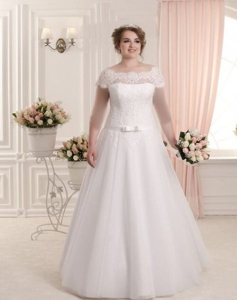  عکس لباس عروس برای افراد چاق شیک و لاکچری