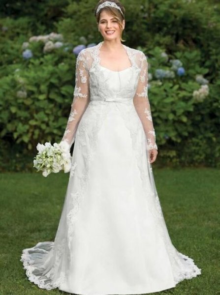  عکس لباس عروس برای افراد چاق شیک و لاکچری