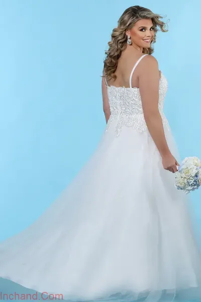  عکس لباس عروس برای افراد شکم دار