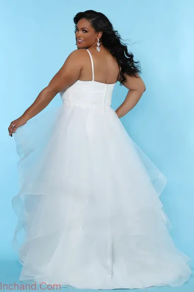  عکس لباس عروس برای افراد شکم دار