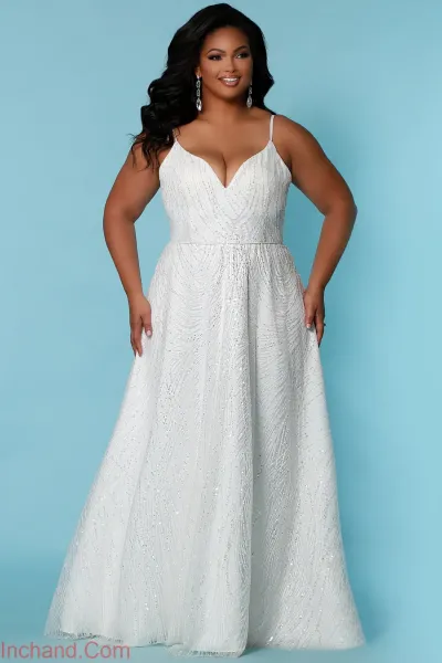  عکس لباس عروس برای افراد شکم دار