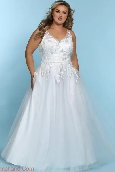  عکس لباس عروس برای افراد شکم دار